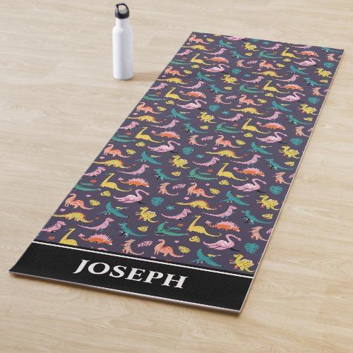 Dinosaur pattern design yoga mat