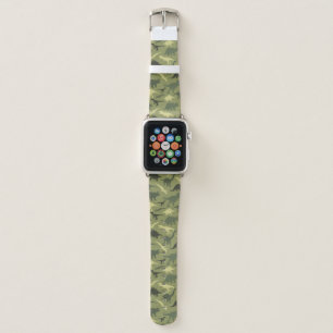 Dinosaur Pattern, Dinosaur Silhouette, Green Dino Apple Watch Band