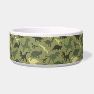 Dinosaur Pattern, Dinosaur Silhouette, Green Dino Bowl