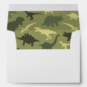 Dinosaur Pattern, Dinosaur Silhouette, Green Dino Envelope