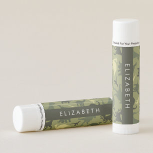 Dinosaur Pattern, Dinosaur Silhouette, Your Name Lip Balm