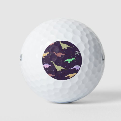 Dinosaur Pattern Golf Balls