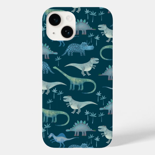 Dinosaur Pattern Green Case-Mate iPhone Case (Back)