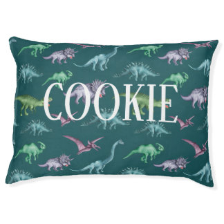 Dinosaur pattern pet bed