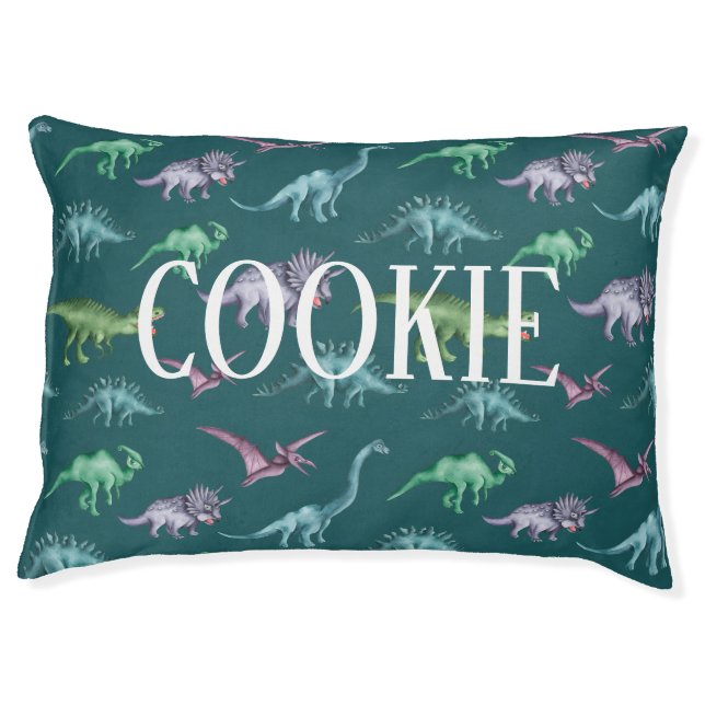 Dinosaur pattern pet bed (Front)