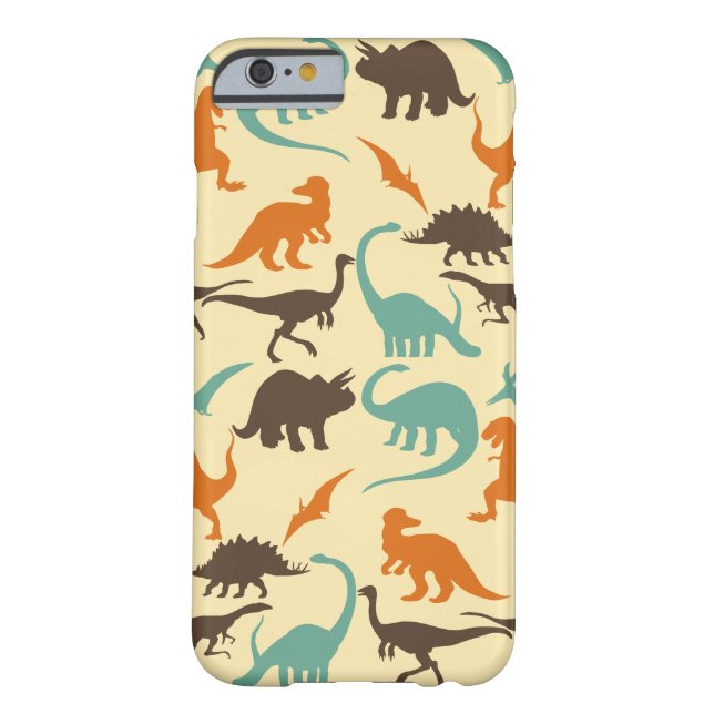 Dinosaur Pattern Silhouette Case-Mate iPhone Case (Back)
