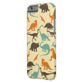 Dinosaur Pattern Silhouette Case-Mate iPhone Case (Back Left)