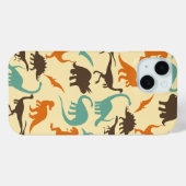Dinosaur Pattern Silhouette Case-Mate iPhone Case (Back (Horizontal))