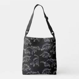 Dinosaur Pattern Silhouette Crossbody Bag