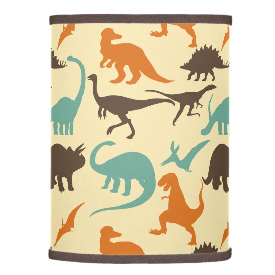 Dinosaur Pattern Silhouette Lamp Shade