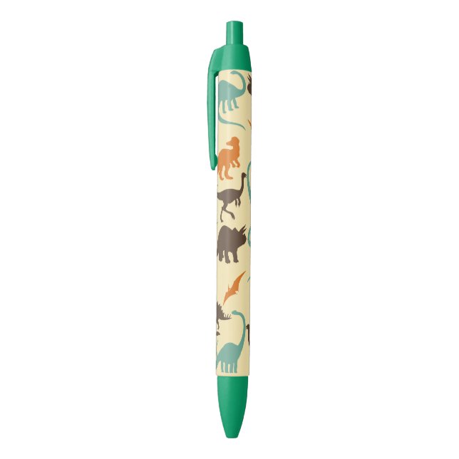 Dinosaur Pattern Silhouette Pen (Top (Vertical))