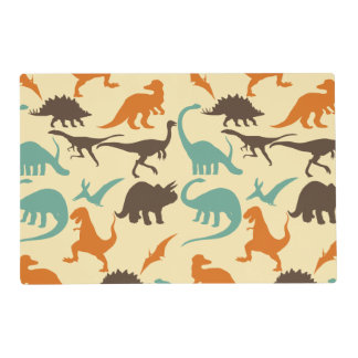 Dinosaur Pattern Silhouette Placemat