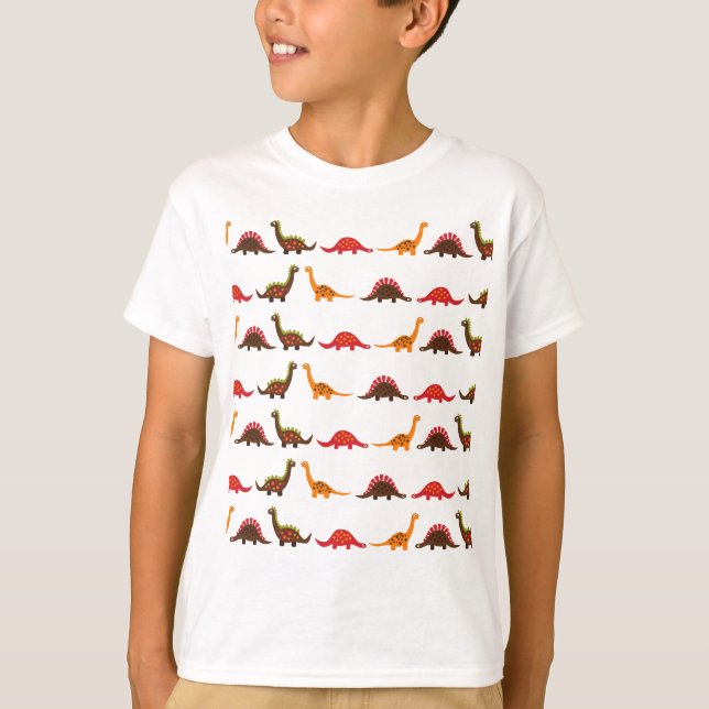 dinosaur pattern T-Shirt (Front)