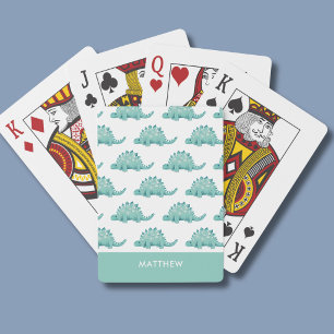 Dinosaur Patternn stegosaurus Poker Cards