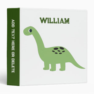 Dinosaur Personalized 3 Ring Binder