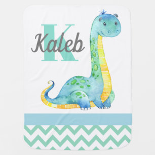 Dinosaur Personalized Baby Blanket