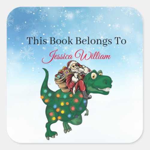 Dinosaur  Personalized Bookplate Label for Books