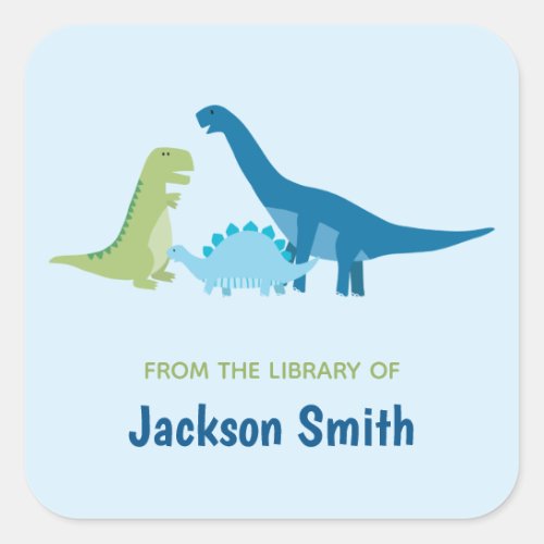 Dinosaur Personalized Bookplates