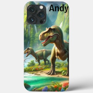 Dinosaur Personalized Boys/Kids iPhone / iPad case