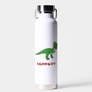 Dinosaur Personalized Custom Name Back To School Water Bottle