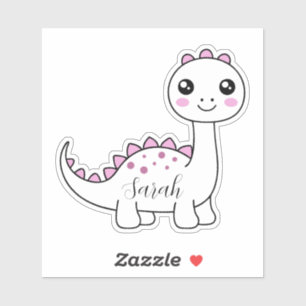 Dinosaur Personalized Name Funny cute Sticker