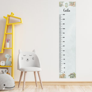 Dinosaur Personalized Name Monogram C Growth Chart