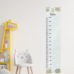 Dinosaur Personalized Name Monogram D Growth Chart