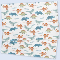 Dinosaur Personalized Name Pillow Case