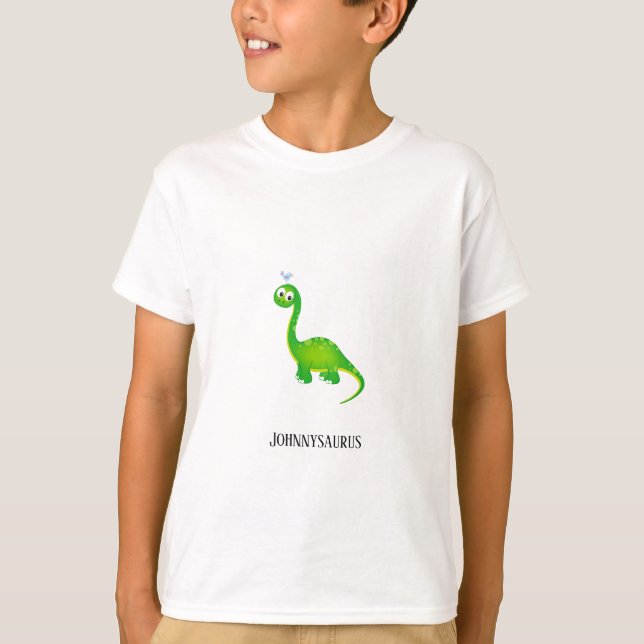 Dinosaur Personalized with Child's Name T-Shirt (Front)
