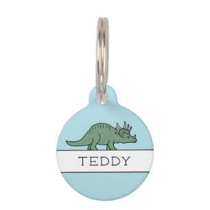 DINOSAUR PET ID TAG