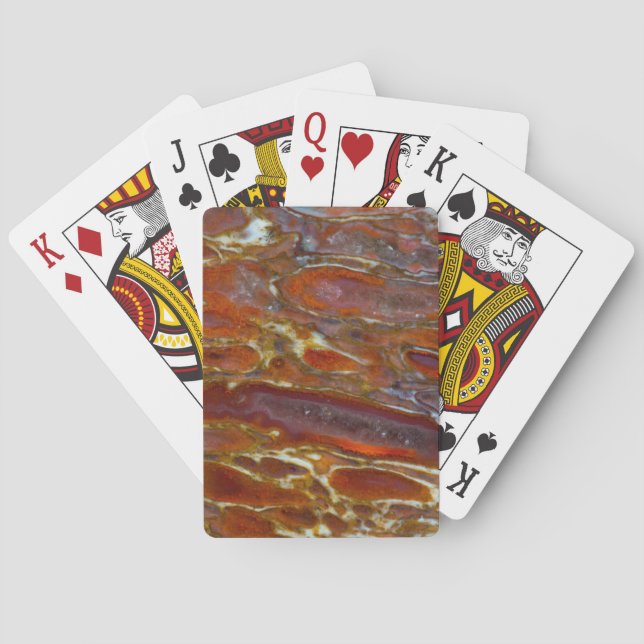 Dinosaur Petrified Bone Poker Cards (Back)