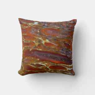 Dinosaur Petrified Bone Throw Pillow
