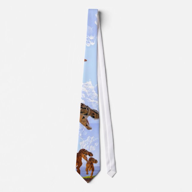 Dinosaur Pictorial Tie Tyrannosaurus Gregory Paul (Front)