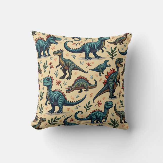 Dinosaur Pillow Cushion (Front)
