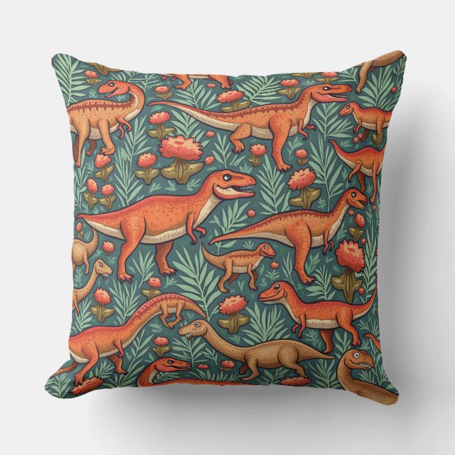 Dinosaur Pillow Cushion (Front)