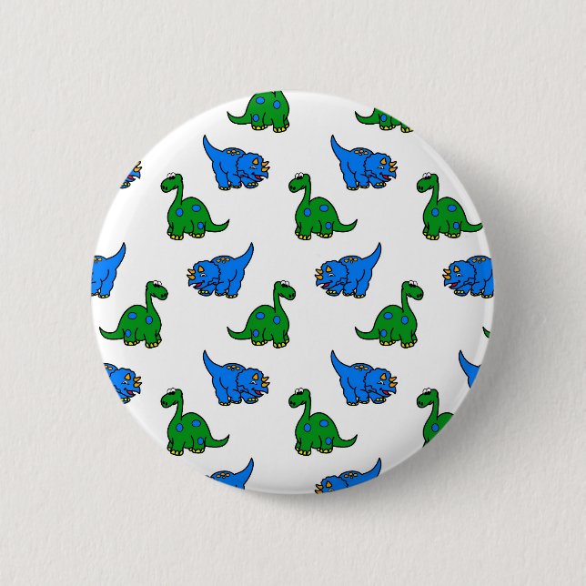 dinosaur pinback button (Front)