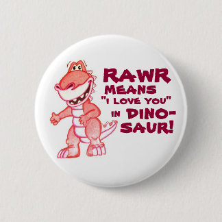 dinosaur pinback button