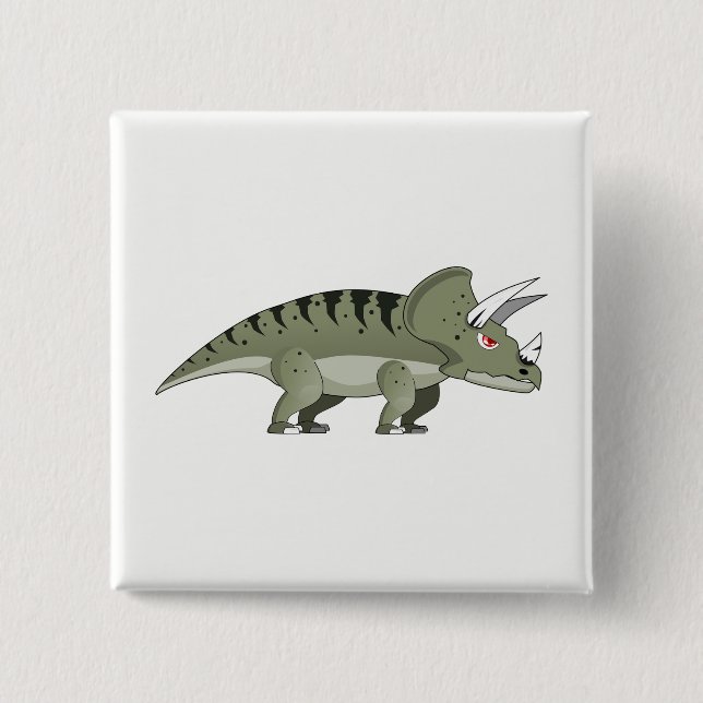 Dinosaur Pinback Button (Front)