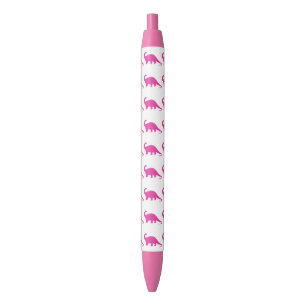 Dinosaur pink pattern pen