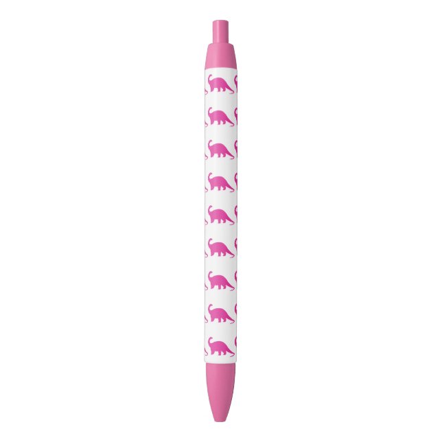 Dinosaur pink pattern pen (Front Vertical)