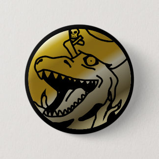 Dinosaur Pirate Button