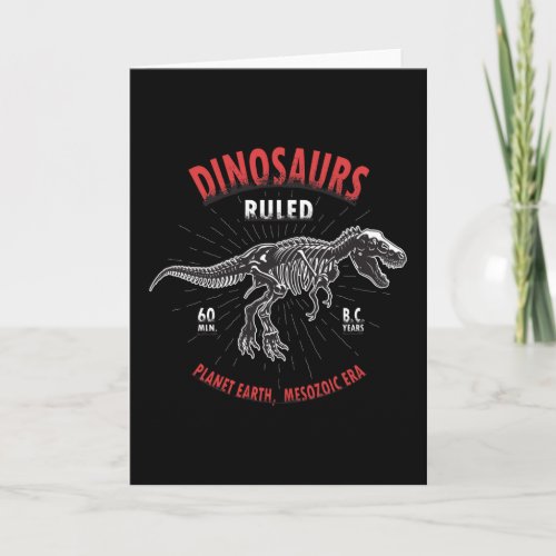 Dinosaur Planet Earth Mesozoic Era  Dinosaur Card