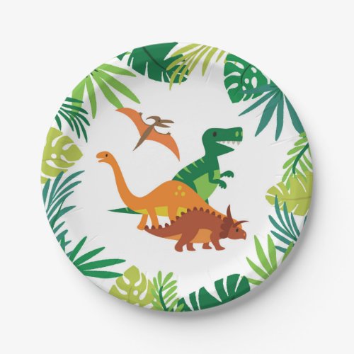Dinosaur Plates Boy