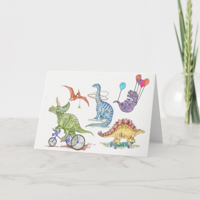 Dinosaur playtime card (Front)
