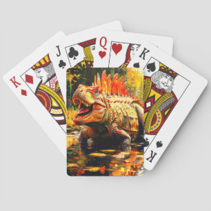 Dinosaur Poker Cards