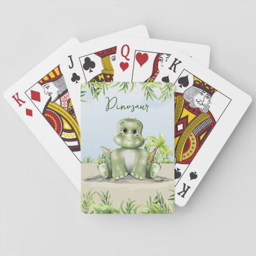 Dinosaur Poker Cards