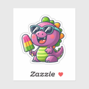 Dinosaur Popsicle Sticker