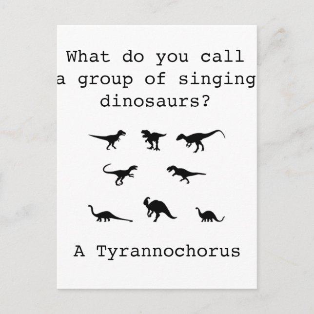 Dinosaur Postcard (Front)
