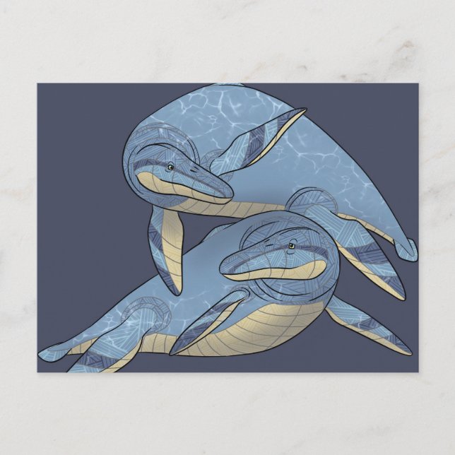 Dinosaur postcard - Kronosaurus (Front)