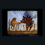 Dinosaur Poster Allosaurus Stegosaurus Greg Paul<br><div class="desc">Dinosaur Poster Stegosaurus Allosaurus Gregory Paul</div>